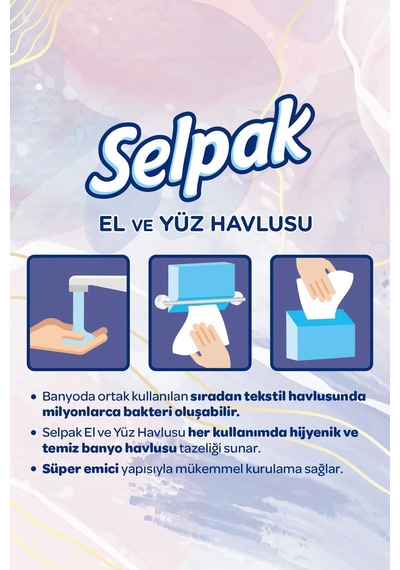 Selpak El Ve Yüz Havlusu 10'lu 800 Yaprak