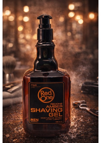 Redone Amber Shaving Gel 1000 Ml Erkek Tıraş Jeli Nemlendirici Kayganlaştırıcı Profesyonel Kullanım