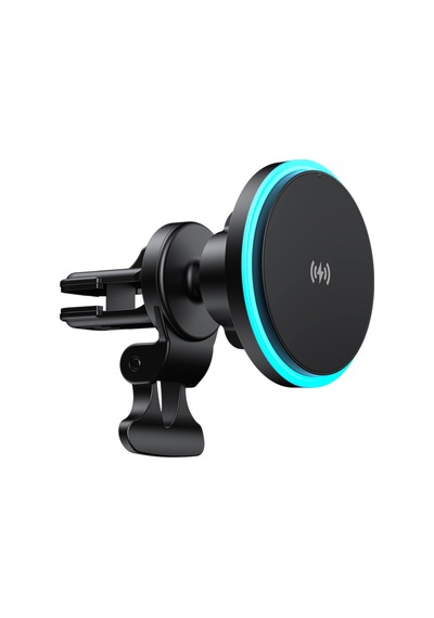 Mag Wireless 15W Kablosuz Hızlı Şarj Magsafe Uyumlu Mıknatıslı Araç Içi Telefon Tutucu Ve Şarjı