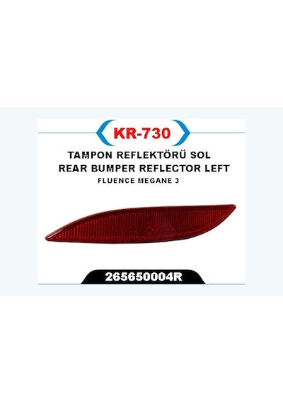 Tampon - 770 - Reflektörü Sol - Csmo-tex - Fluence-megane 3