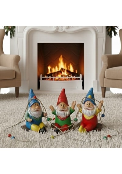 Salıncakta Cüce Noel Baba Biblo 13 Cm X 10 Cm 13 Cm