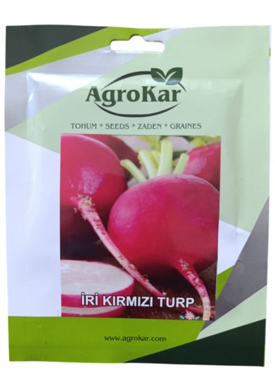 İri Kırmızı Turp Tohumu 10 Gr 1 Paket