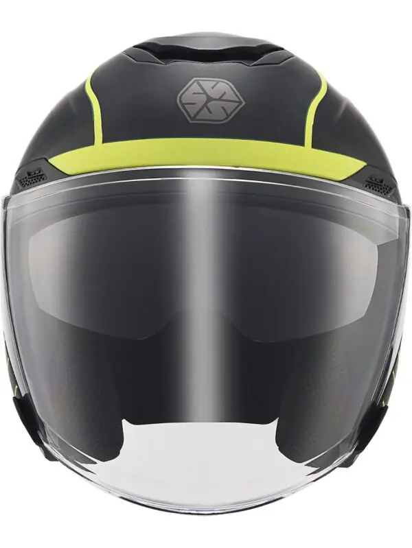 Cavalry Yarım Kask - Güneş Vizörlü, Intercom Uyumlu, Dot & Ce Onaylı Mat Siyah Gri - Neon - Siyah Cavalry Yarım Kask - Güneş Vizörlü, Intercom Uyumlu, Dot & Ce Onaylı Mat Siyah Gri - Neon - Siyah