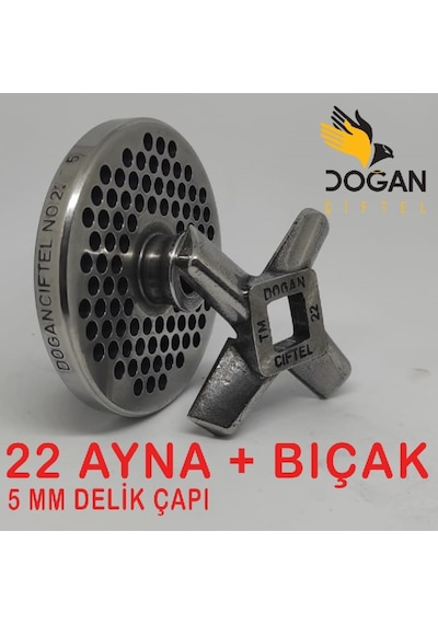 Doğan Çiftek No: 22 Kıyma Makinesi Ayna Bıçak Seti