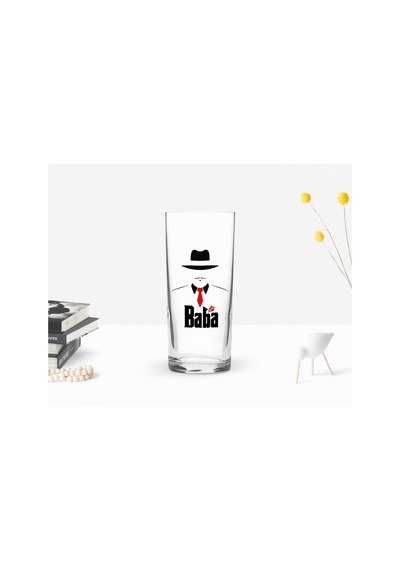 Bk Home Renkli Baskılı Godfather Baba Tasarımlı Rakı Bardağı-17