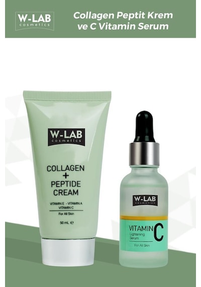 W-Lab Cosmetics C Vitaminli Serum + Kolajen Peptit Krem Set