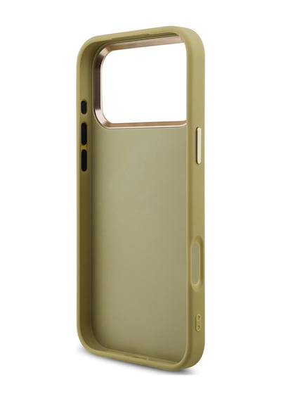 Apple Uyumlu iPhone 17 Pro Max Kılıf Guess Lisanslı 4g Büyük Metal Logolu Glitter Kapak Gold Gold