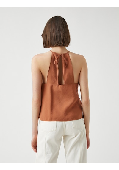 Koton Halter Yaka Atlet Kahverengi 2sak30027pw Kahve