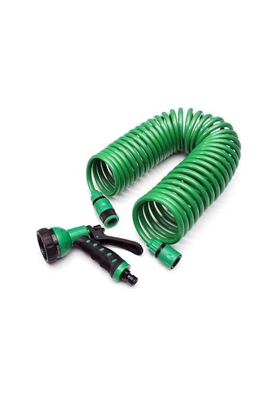 Lb 15 Metre Spiral Hortum + 4 Fonksiyonlu Özel Sulama Tabancası