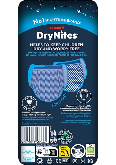 Drynites Emici Gece/külot Bez Erkek 13+yaş 48-60kg Xl 36 Adet XL 4'lü