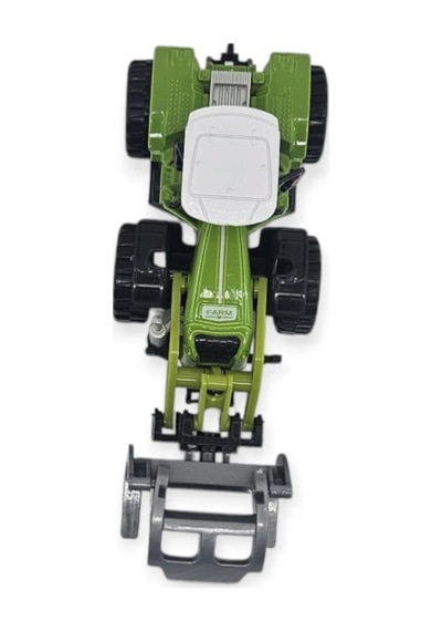 Farm Mini Oyuncak Traktör - 14 Cm Basmalı Balya Yükleyici Çiftlik Aracı