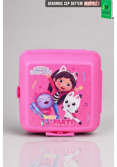 X Dekomus Lisanslı Gabby S Dollhouse 2 Katlı Beslenme Kabı / Lunch Box Açık Kahverengi