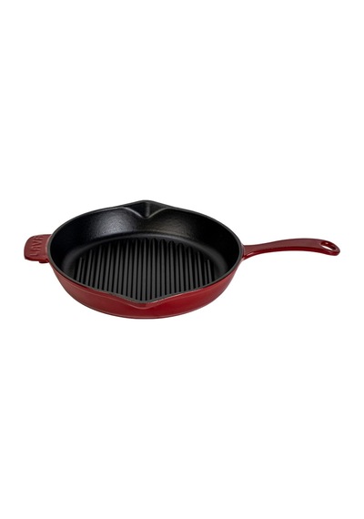 Lava Yuvarlak Izgara Tava 26 Cm Bordo