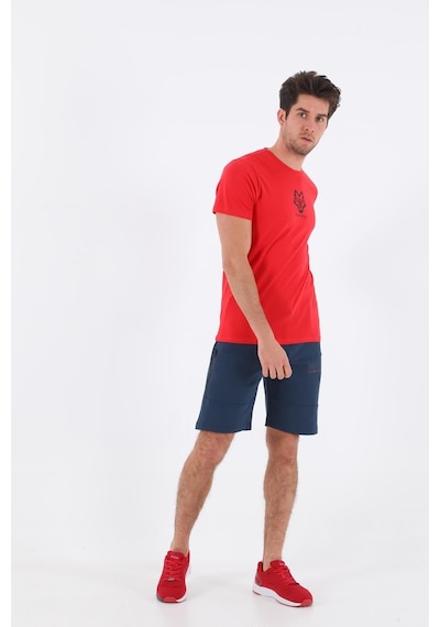 Maraton Sportswear Regular Erkek Sisli Mavi Şort 20549-sisli Mavi Açık Mavi
