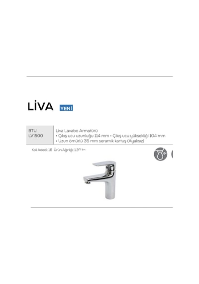 Creavit Liva Lavabo Armatürü