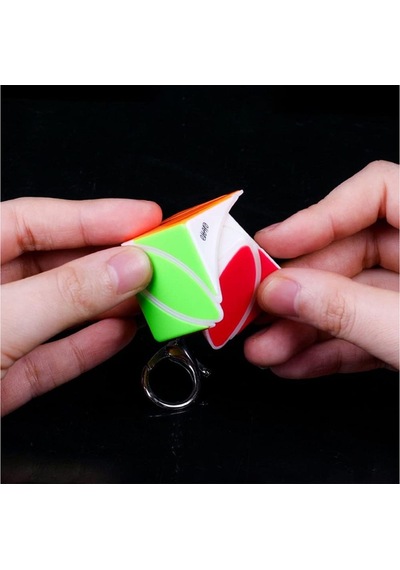 Mini Maple Leaf Qy Speed Zeka Küpü Akıl Küpü Rübik Küp Anahtarlık