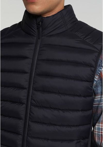 Colin's Colins Slim Fit Dik Yaka Fermuarlı Astarlı Erkek Lacivert Yelek Cl1082936 Q1.v1 Nav