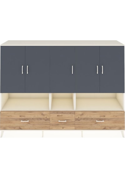 Hyperion Dolap 12 Raflı 3 Çekmeceli 5 Kapaklı 220x44x163 Aytaşı-a Aytaşı-antrasit/çam Hyperion Dolap 12 Raflı 3 Çekmeceli 5 Kapaklı 220x44x163 Aytaşı-a Aytaşı-antrasit/çam