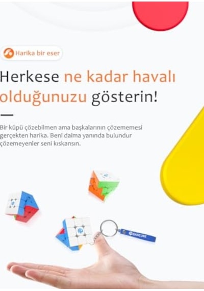 330 Anahtarlık Rubik Küp Zeka Küpü Paskalya Yumurta Sürümü 3x3 Türkiye Resmi Satıcısı