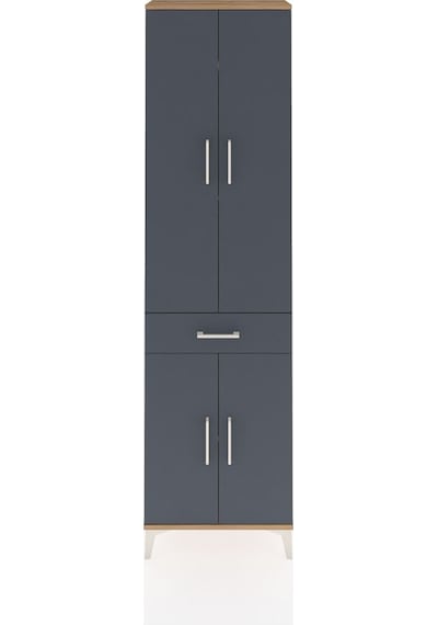 Arges Dolap 4 Raflı Tek Çekmeceli 4 Kapaklı 60x30x221 Çam-ant... Çam