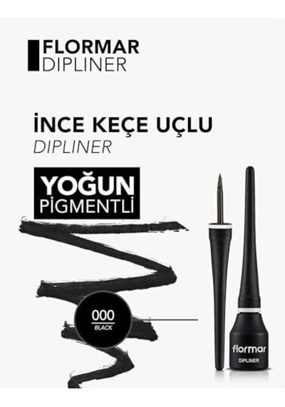 Yüksek Pigmentli & Yarı Mat Bitişli 000 Dipliner 0