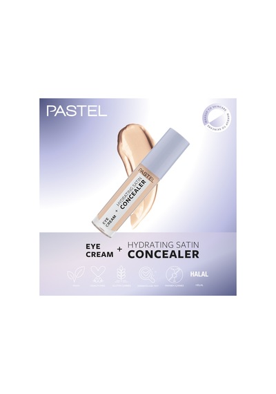 Pastel Eye Cream Hydrating Satin Concealer - Göz Kremi Göz Altı Kapatıcısı 61 Vanilla