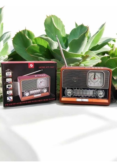 Nostaljik Görünümlü Usb Girişli Bluetooth Bağlantılı Radyo - Lisinya
