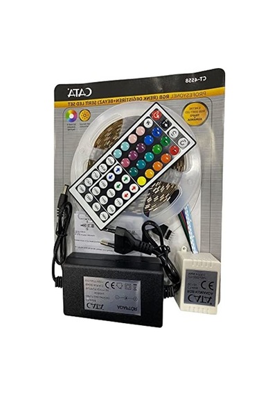 5 Metre Rgb Şerit Led Seti, Trafo Ve Kumanda Dahil
