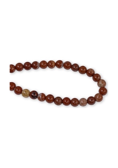 6 Mm Kırmızı Jasper Taşı Dizi Çok Renkli