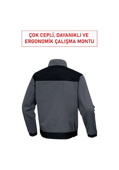 M2ve3 İş Ceketi Harman Kumaş, Çok Cepli, Ergonomik Ve Dayanıklı Çalışma Montu