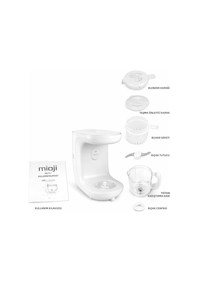 Mioji Baby Mix1 1.1 L Çok Fonksiyonlu Mikser Bebek Maması Buharlı Pişirici