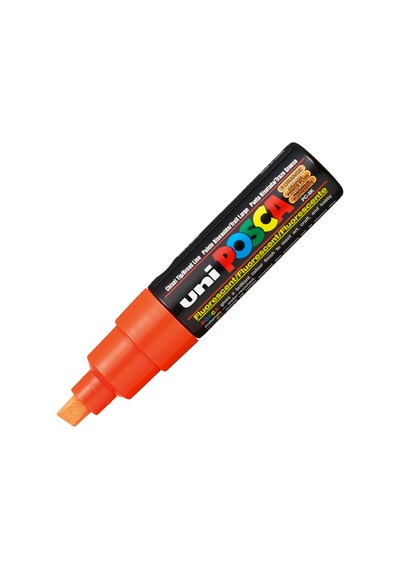 Uni Pc-8K Posca Boyama Markörü 8 Mm Kesik Uç Açık Turuncu