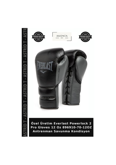 Özel Üretim Everlast Powerlock 2 Pro Gloves 12 Oz 896910-70-12oz Antrenman Savunma Kondisyon Çok Renkli
