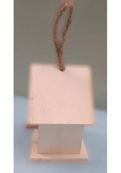 Hobi Dekoratif Model Minik Kuş Yuvası Ahşap HAM MDF El Yapımı