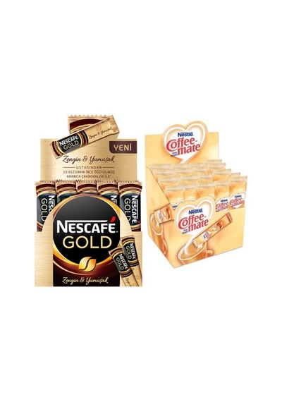 Nescafe Gold Hazır Kahve 100 x 2 G + Coffee Mate Kahve Kreması 100 x 5 G