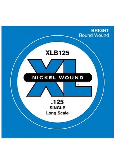 D'Addario Nickel Wound Single Long Scale .125 - XLB125 Bas Gitar