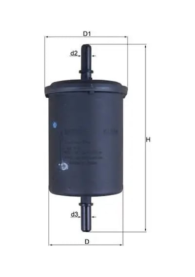Renault Clio 3 Yakit Filtresi 1.2 2006-2012 Mahle Kl248