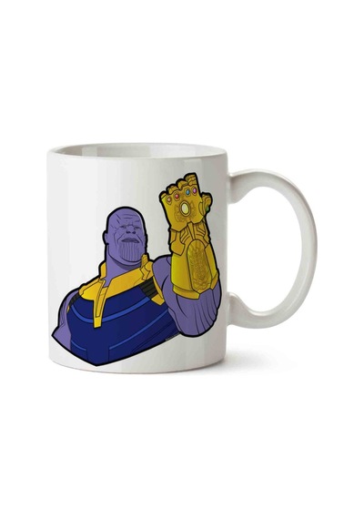 Avengers Thanos İki Tarafı Baskılı Kupa Bardak.jpg