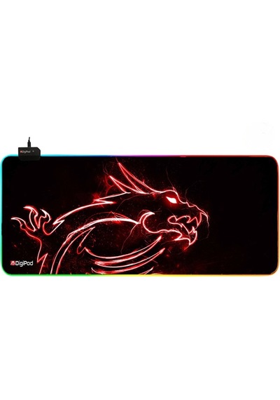 Digipod Gaming Oyuncu Mousepad Rgb Gaming Oyuncu Pad Kaymaz Taban 70 X 30 4mm Kalınlık 700x300mm