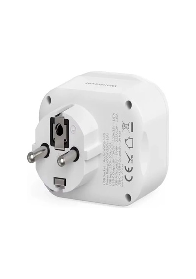 Ac-115 2500w 3.4a 2usb 1type-c 1soket Akım Korumalı Şarj Adaptörü Priz Çoğaltıcı 1