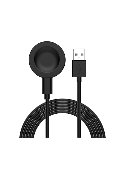 Caseonn Huawei Watch 5 42mm Manyetik Usb Hızlı Şarj Kablosu Siyah