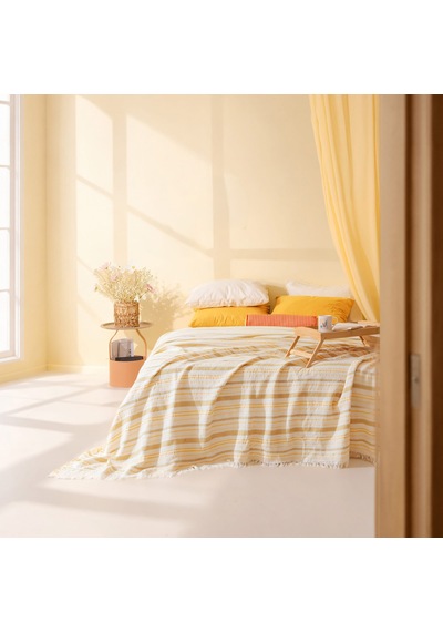 Soft Aventura Çift Kişilik Yatak Örtüsü - Renkli - 220x240 Cm