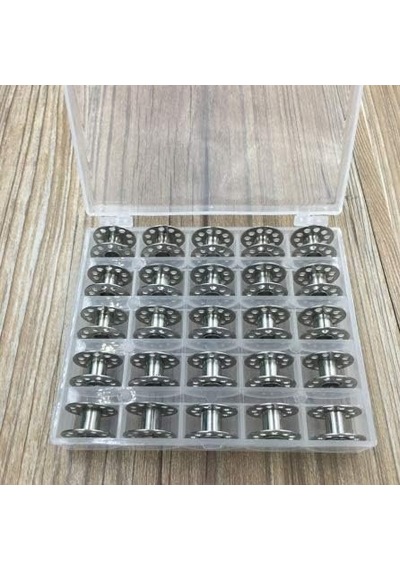 Ev Tipi Aile Dikiş Metal Masurası 25 Adet Ve Saklama Kutusu Çok Renkli