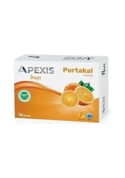 Apexis Drops Portakal Aromalı 16 Adet