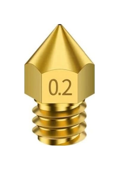 3d Yazıcı-printer Mk8 0.2mm Pirinç Nozzle