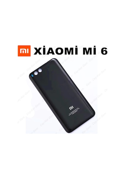 Xiaomi Mi 6 Arka Kapak Batarya Pil Kapağı Cam + B7000 15Ml +Tamir