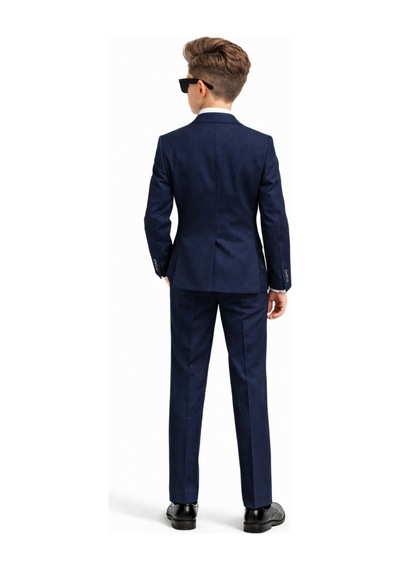 Ahengim Erkek Çocuk Slim Fit Premium Damatlık Smokin Takım Elbise Ak4000 Lacivert