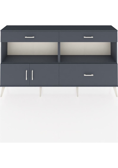 Arges Konsol 2 Raflı 3 Çekmeceli 2 Kapaklı 176x30x99 Antrasit-ant Antrasit-antrasit Arges Konsol 2 Raflı 3 Çekmeceli 2 Kapaklı 176x30x99 Antrasit-ant Antrasit-antrasit