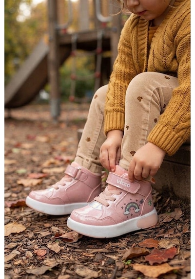 Vicco Şira Pudra Anatomik Rahat Sneaker Işıklı Kız Çocuk Bot 946.b26k.257