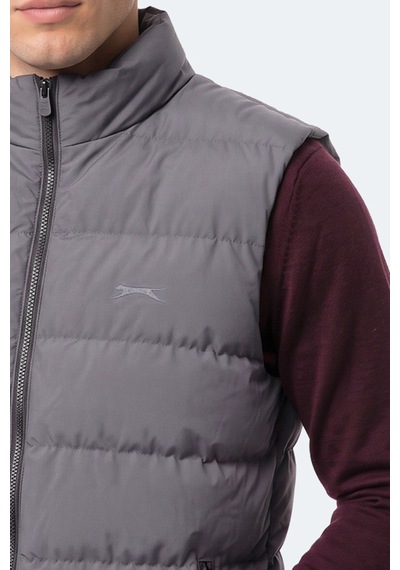 Slazenger Zane I Erkek Şişme Koyu Gri Yelek